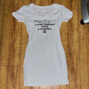 Vivienne Westwood White Graphic Dress